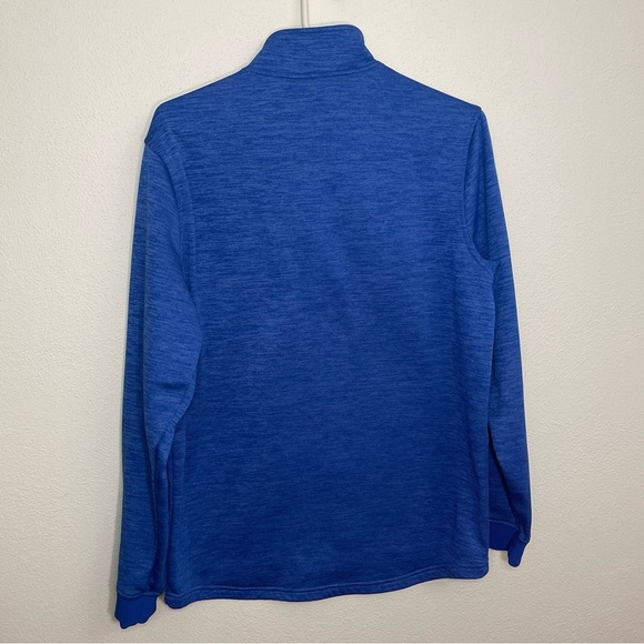 Under Armour Coldgear Quarter Zip Royal Blue Sweatshirt - Picture 6 of 14